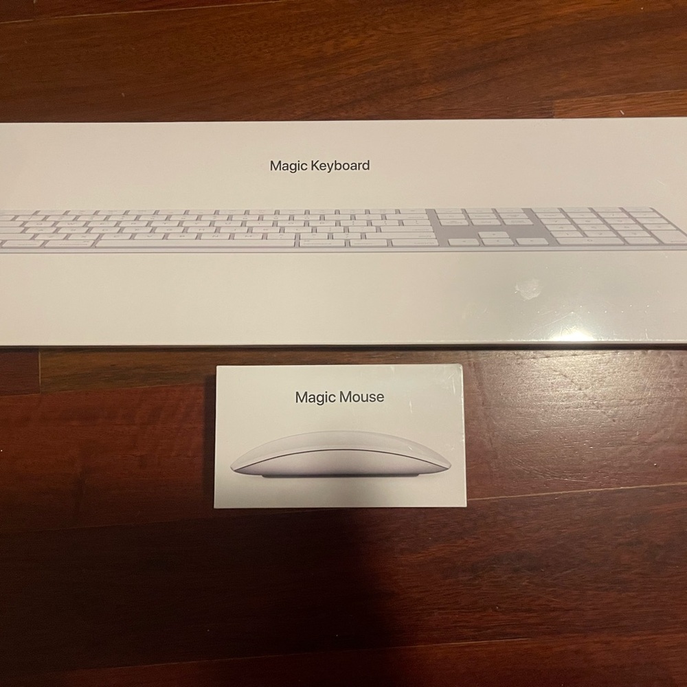 Apple Magic Keyboard and mouth